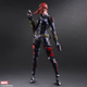 Illustration for article titled Play Arts Kai's Black Widow Is Here To Kick Ass And Have Fabulous Hair